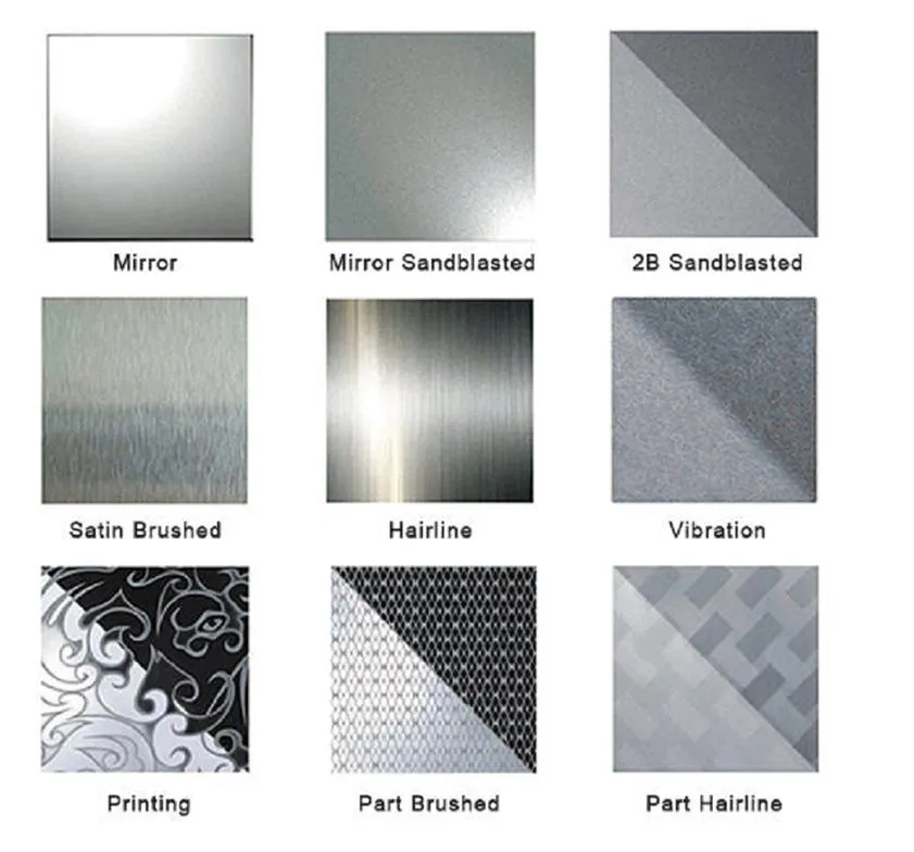 2B / BA Finish 304 Lembar stainless steel Ketebalan 0.1mm - 3.0mm Untuk lingkungan biasa 1