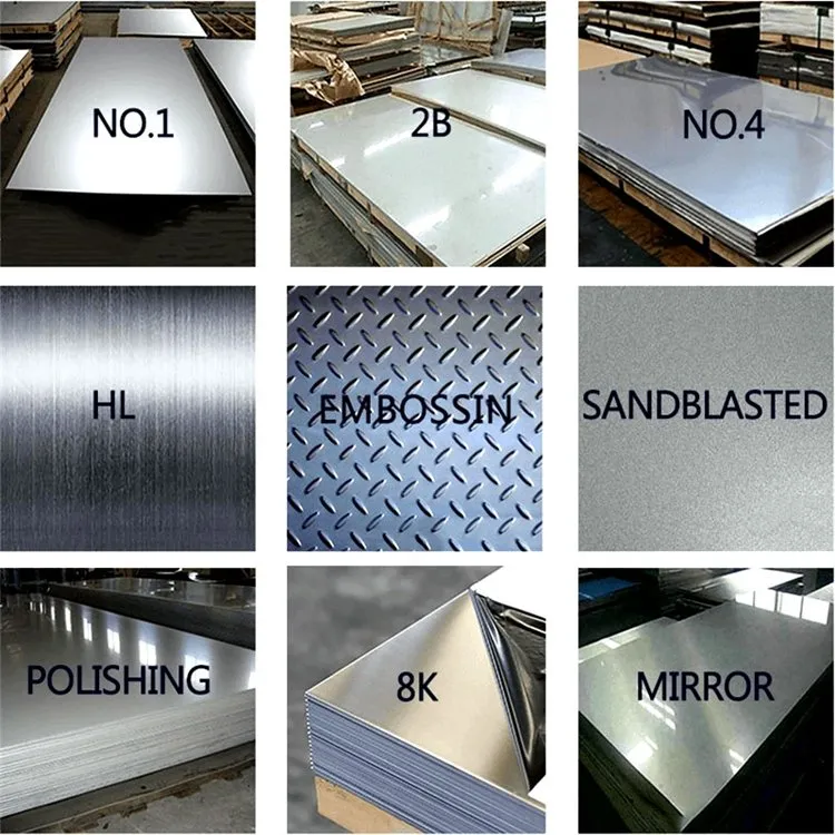Kualitas Tinggi Produsen AISI JIS En Ss 301 304 304L 316, 316L, 2b Ba Kaca Lembar Baja Rostless 0
