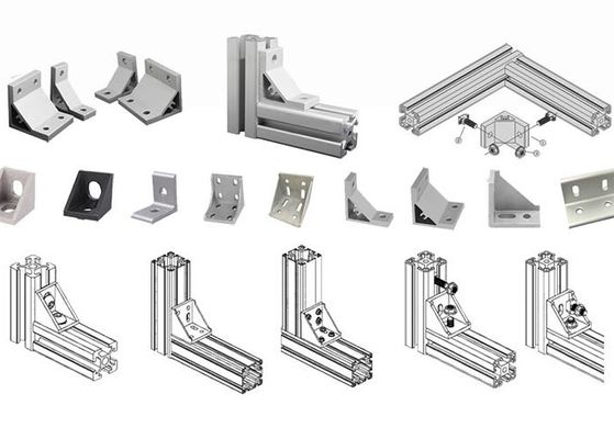 Beli 2040 3030 4040 6063 Aluminium Alloy Profile 6mm 8mm 10mm Slot Rotating Bracket online manufacture