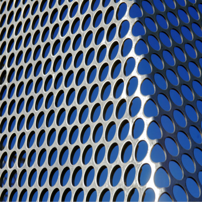 Dekoratif Micro Perforated Aluminium Sheet Plate Mesh Arsitektur Dinding Tirai