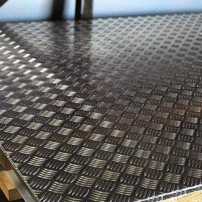 Lembar Berlian Aluminium H24 Disesuaikan Timbul Berlubang 1050 1100 3003