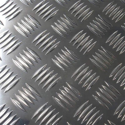 Plat Berlian Aluminium Berpola Timbul 8mm Untuk Penampilan Arsitektur