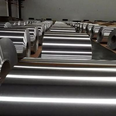 Warna Emas Hidrofilik Aluminium Steel Coil Film PVC Kekuatan Tinggi Dilapisi 6061 T6 2024 T3
