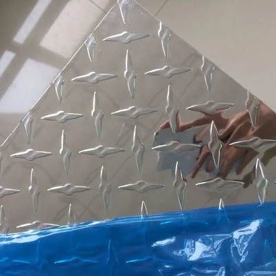 5052 H32 Antisilp Aluminium Diamond Plate Bermotif Alu Sheet 1060 H24 Al Timbul