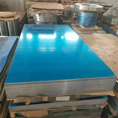 6063 H112 Memotong Lembaran Aluminium Ekstra Datar Untuk Robot 0.4mm Seng Tebal 1250 Lebar
