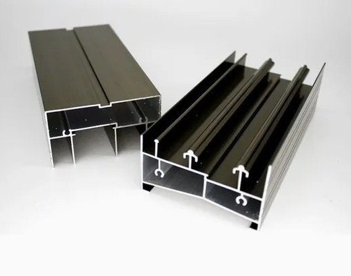 Profil Aluminium Ekstrusi Ketebalan dinding 0,8-1,4 mm Jendela geser dan pintu